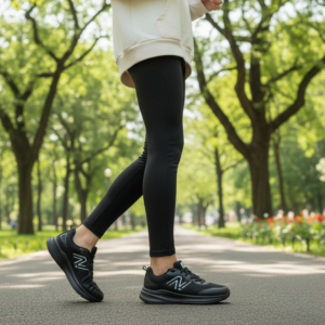 کتونی رانینگ زنانه مشکی سفید