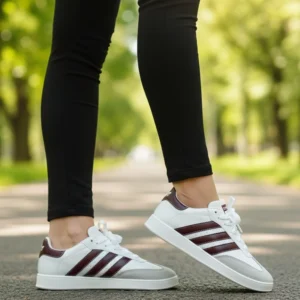 کتونی آدیداس سامبا سفید زرشکی